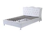 Nature Design Home Furniture Bedroom Set Factory King Queen Size Bed Frame PU Fabric nail button soft bed