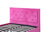 Queen Size Button Tufted Platform Bed Frame/Fabric Upholstered Bed Frame with Adjustable Headboard/Wood Slat